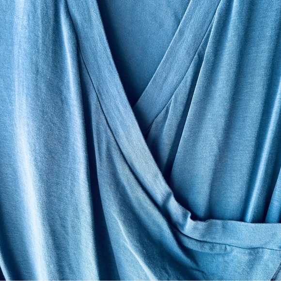 CAbi Blue Long Sleeve Wrap Top - Picture 3 of 6